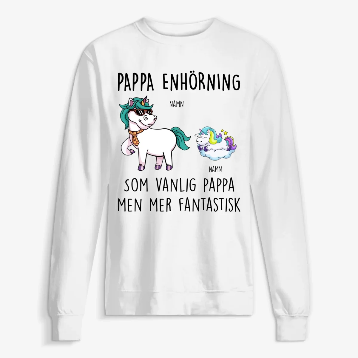 Pappa Enhörning - Personlig T-shirt till Pappa