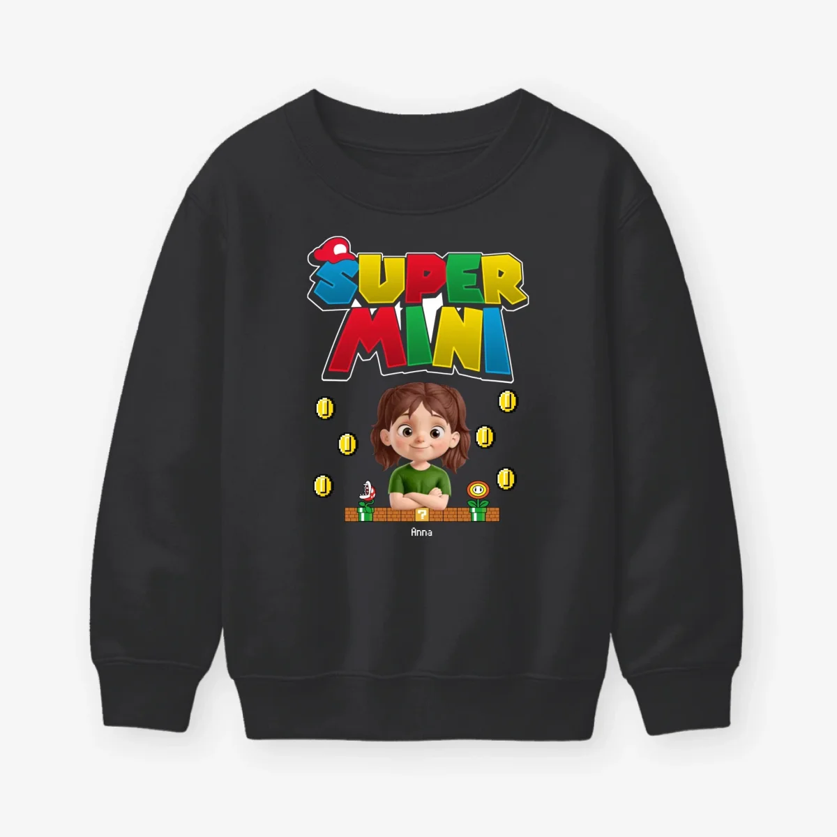 Super Mini, Super Son, Super Dotter v2 - Tröja till Barn