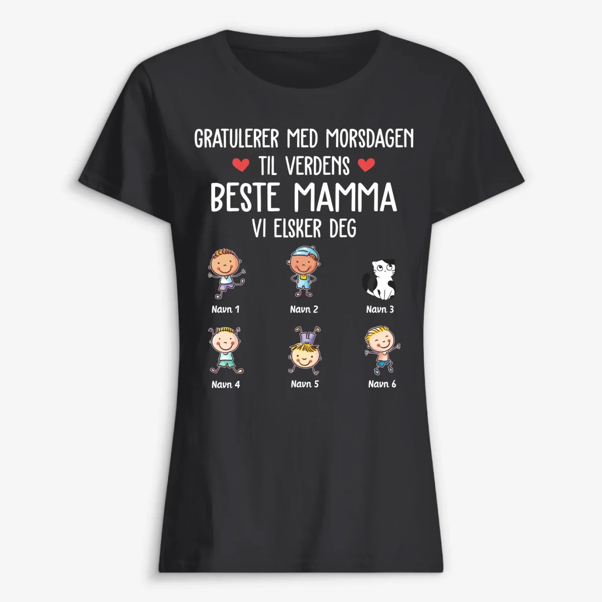 Personlig T-skjorte Gratulerer med morsdagen til verdens beste mamma - Bild 3