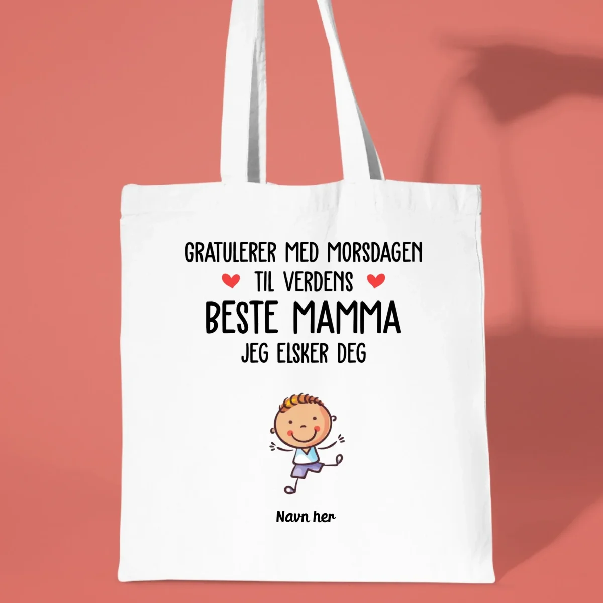 Personlig Handlenett Gratulerer med morsdagen til verdens beste mamma