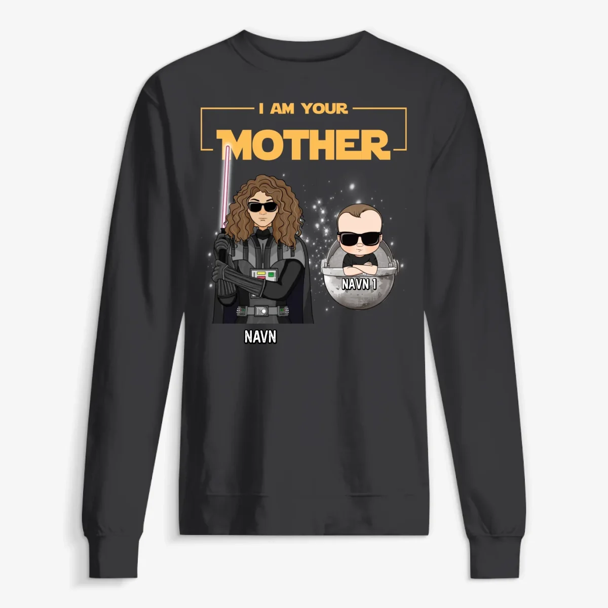 Jer Er Moren Deres - Personlig mamma T-skjorte