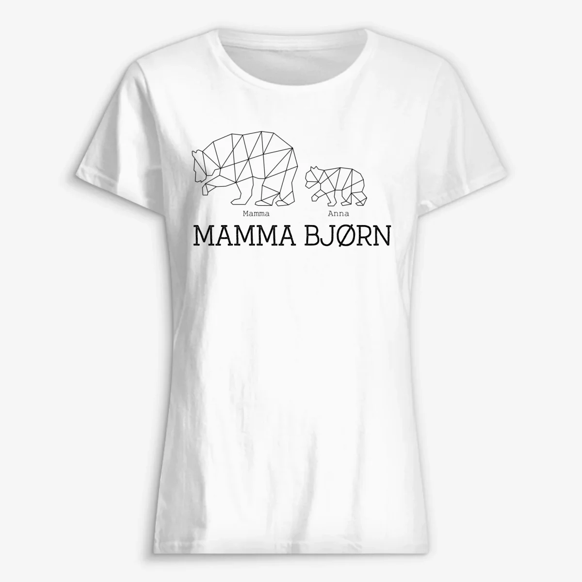 Mamma bjørn - Personlig minimalistisk design