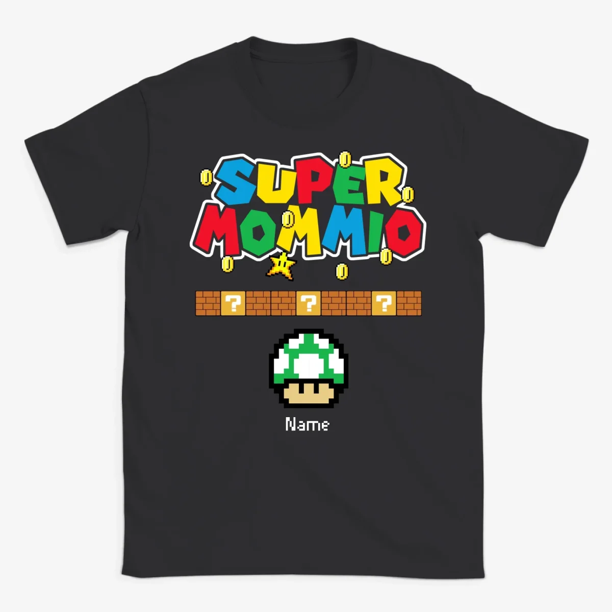 Personlig T-shirt til mor med teksten “Super Mommio” - Bild 3