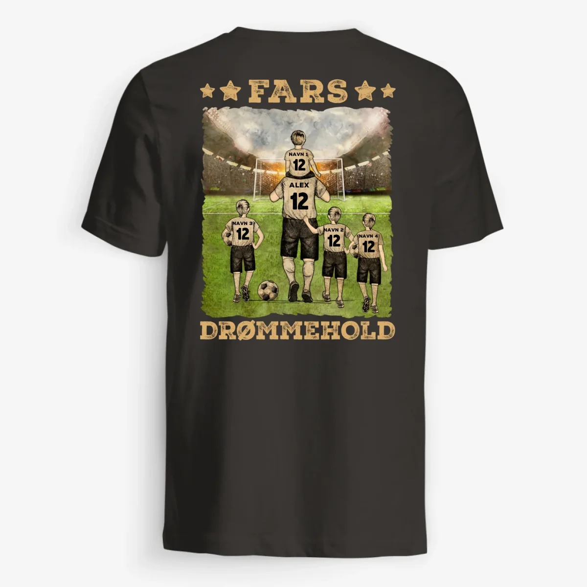 FARS DRØMMEHOLD - Personlig T-shirt til far