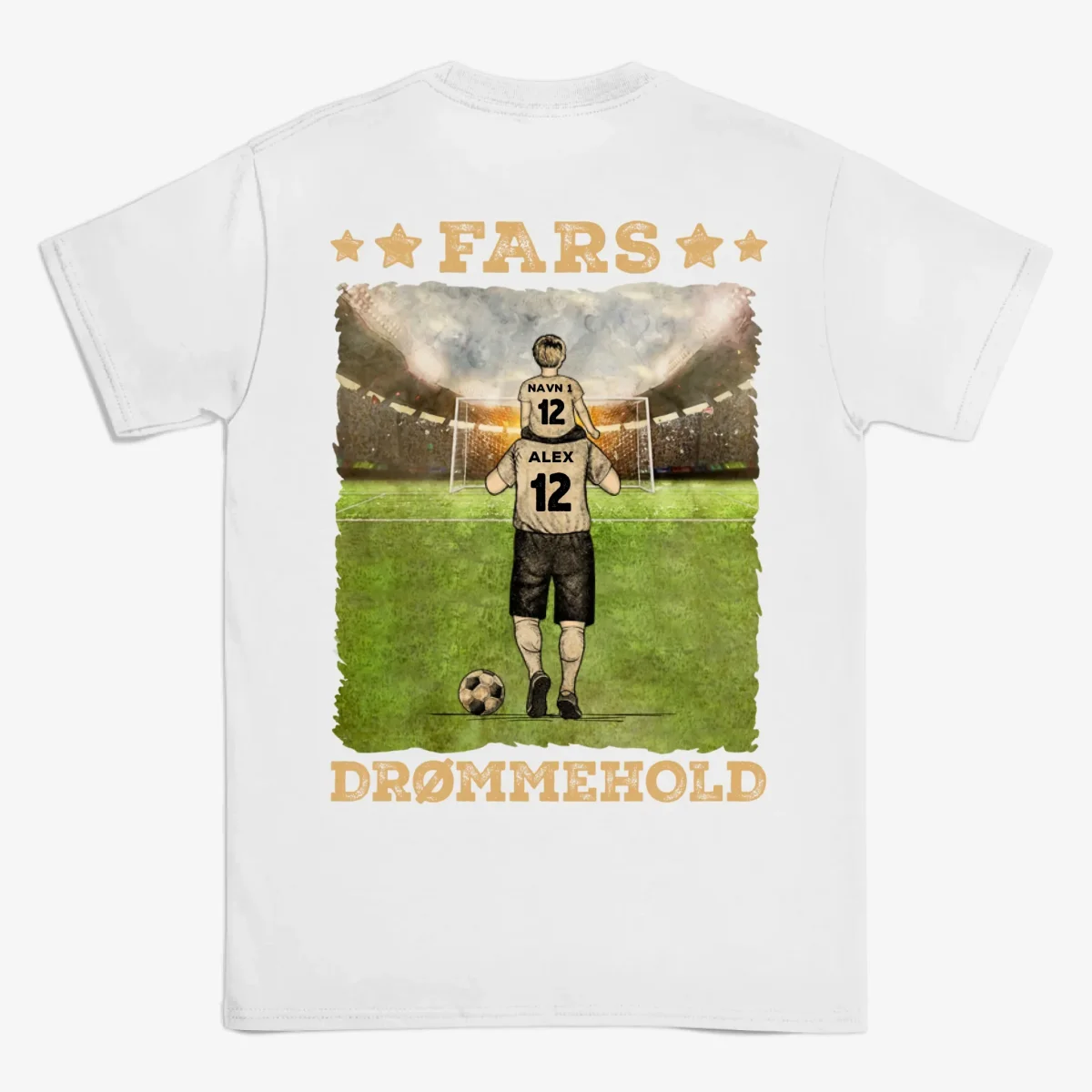 FARS DRØMMEHOLD - Personlig T-shirt til far - Bild 5