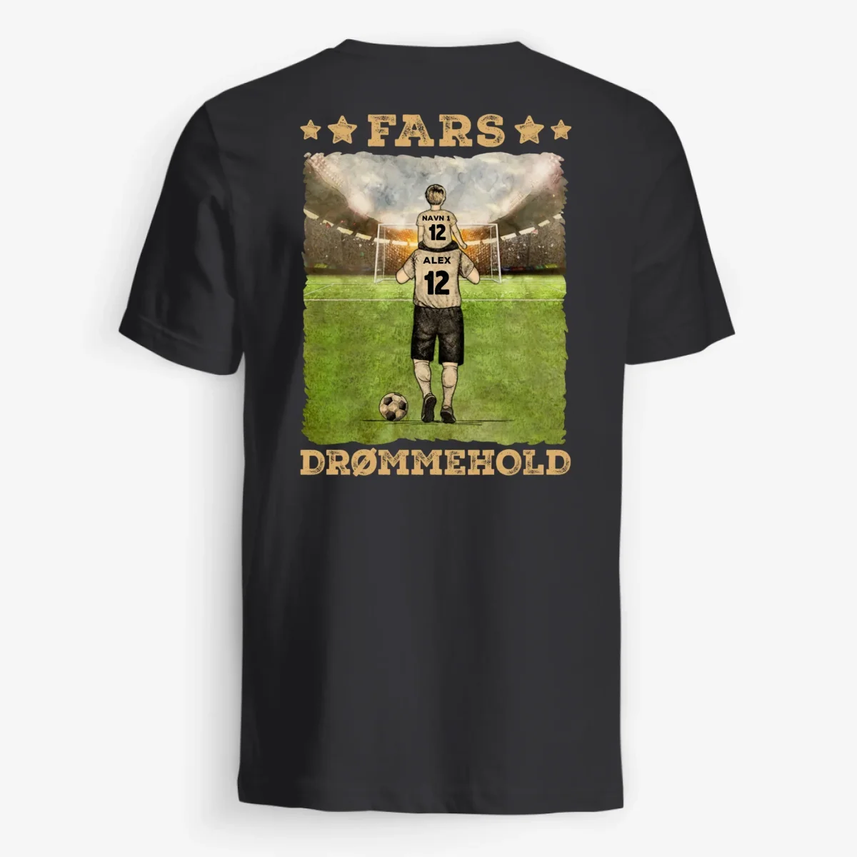 FARS DRØMMEHOLD - Personlig T-shirt til far - Bild 3