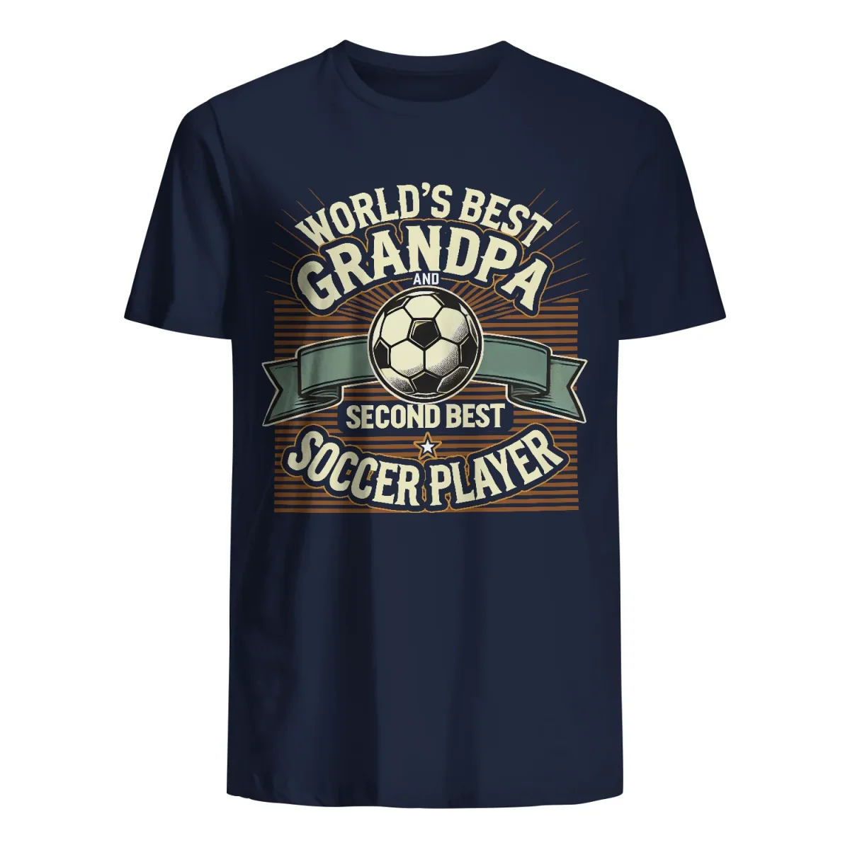 T-shirt for Grandpa - World's best Grandpa and second best soccer player - Bild 5