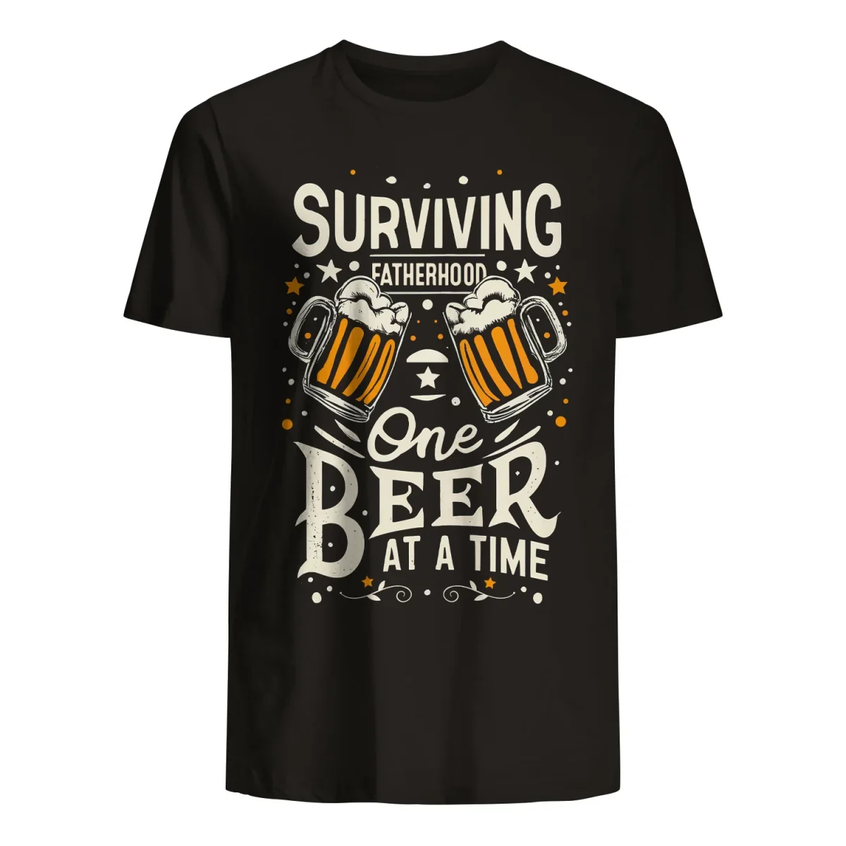 T-shirt for Dad - Surviving fatherhood one beer at a time